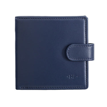 NUVOLA PELLE Small mens wallet with coin pocket - Blue